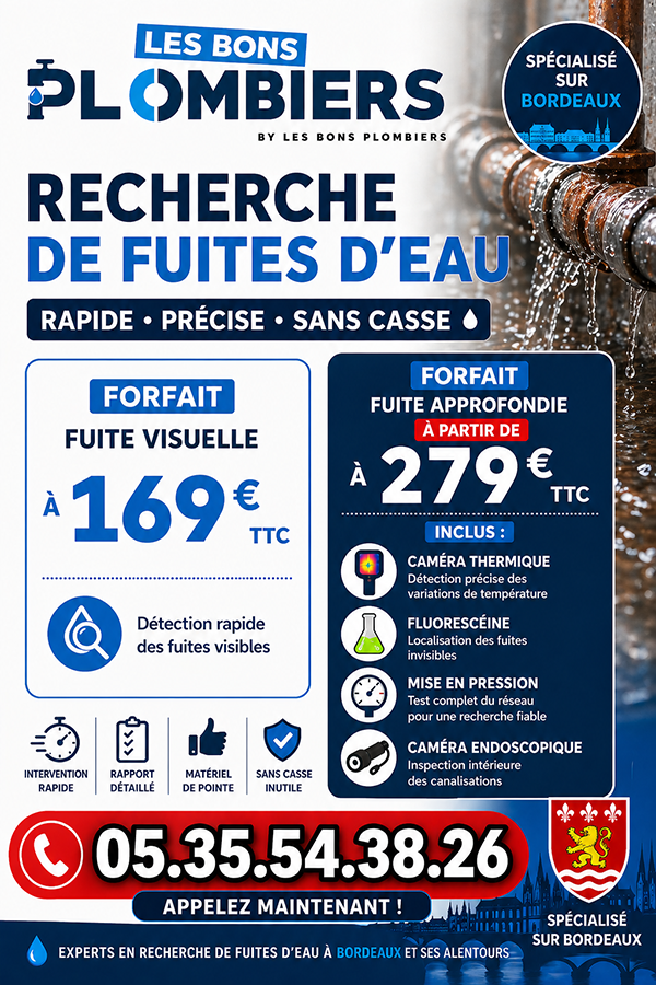 Recherche de Fuite Villenave d Ornon